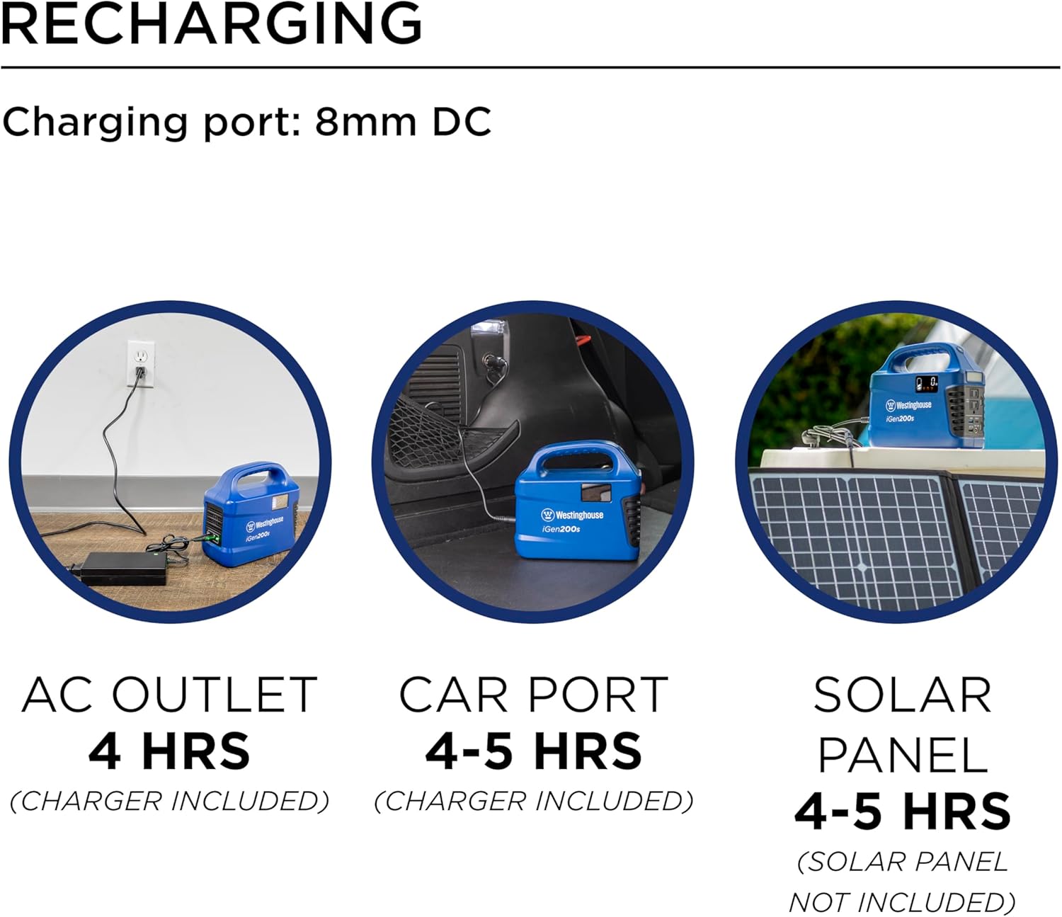 Westinghouse 194Wh 300 Peak Watt Portable Power Station & Solar Generator, Modified Sine Wave AC Outlet, Backup Lithium Battery for Camping, Home, Travel, Indoor/Outdoor Use (Solar Panel Not Included)
