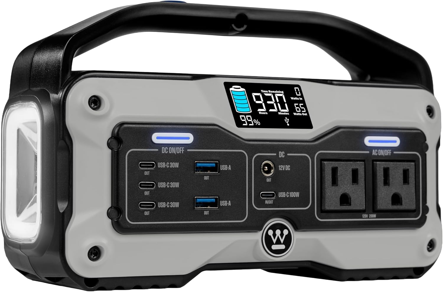 Westinghouse iGen400s 400 Watt, 183Wh Portable Power Station and Solar Generator with LED and DC Outlet for Camping, Home, Travel, Indoor/Outdoor Use (Solar Panel Not Included)