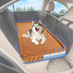 Dog Car Bed, Non-Slip Backseat Extender Pet Mat, Removable Washable Dog Bed for SUVs, Sedans & Trucks, Anti-Slip Travel Bed for Dogs, Easy Clean & Scratch-Proof & Comfort (Black, XL（56"Lx28.7"M×2"H))