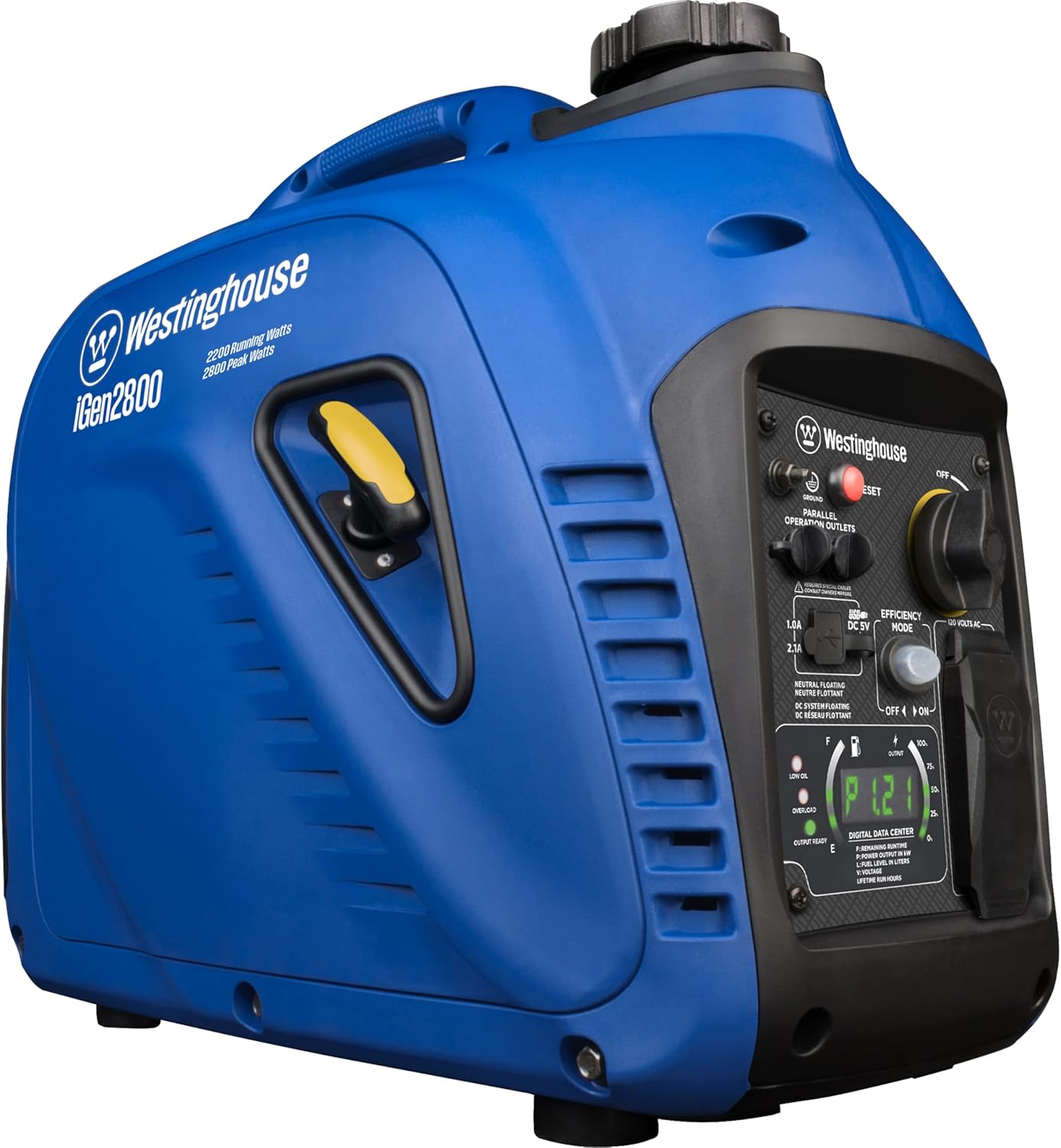 Westinghouse 2800 Peak Watt Super Quiet & Lightweight Portable Inverter Generator, Gas Powered, Parallel Capable, Long Run Time